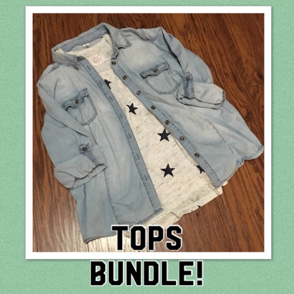Tank top and Denim Top Bundle 1x